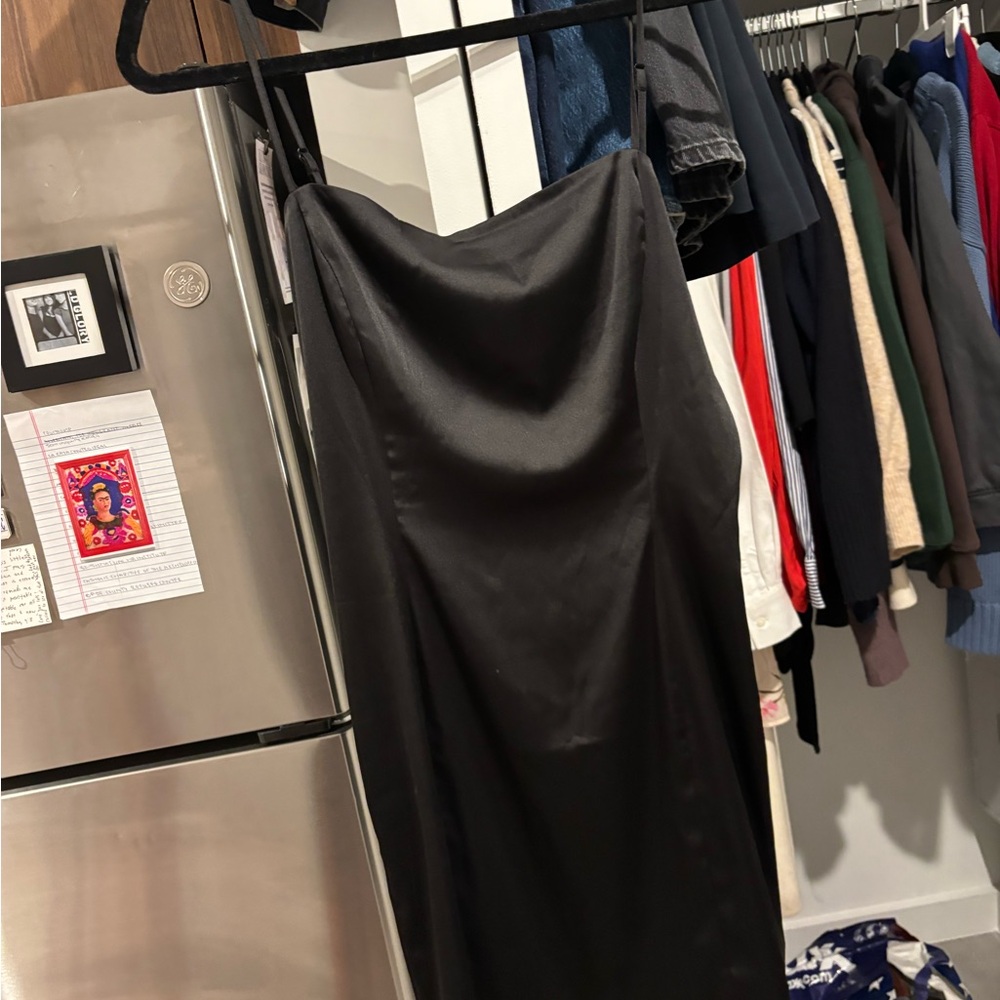 Aritzia black Satin Slip Mini Dress - Picture 5 of 5
